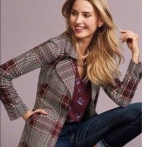 CAbi Plaid Sovereign Trench Coat